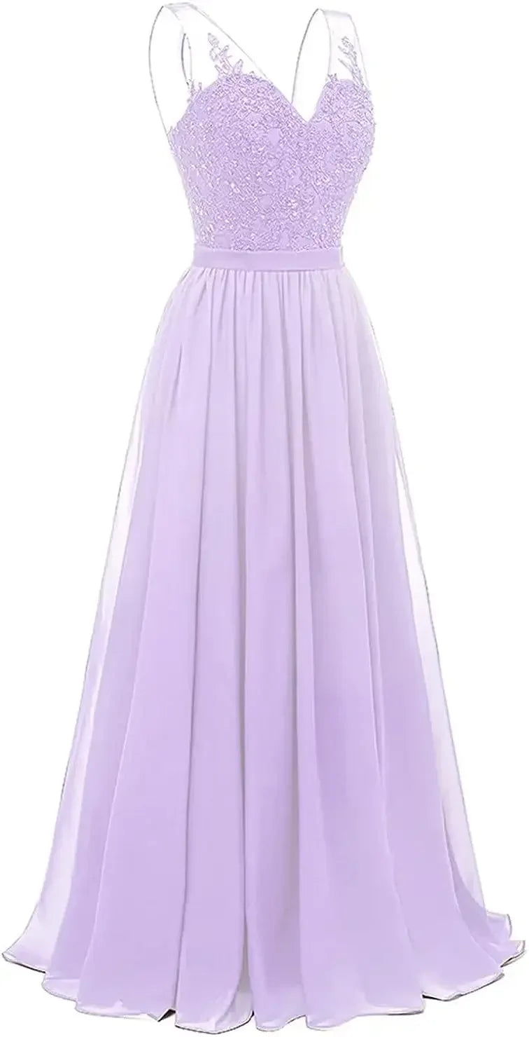 فساتين وصيفات العروس من الشيفون باللون الفيروزي بفتحة على شكل حرف V، طويلة من الدانتيل، مطرزة بالخرز، فساتين سهرة رسمية، توصيل مجاني، ضيف، حفل زفاف