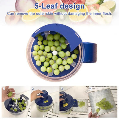 Rust-Proof Stainless Steel Kitchen Peeler Electric Grape Peeling Machine Home Use Fruit Peeler
