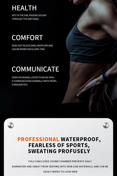 سماعة شاومي ميجيا الرياضية اللاسلكية بتقنية التوصيل العظمي، متوافقة مع تقنية البلوتوث، بدون استخدام اليدين، مزودة بميكروفون للجري