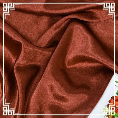 قماش ساتان كريستالي لامع سميك وثقيل بالمتر للملابس والفساتين وديكورات هانفو وقماش الخياطة اليدوي بلون أزرق سادة ومضاد للتجاعيد