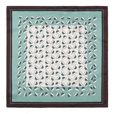 وشاح مربع نسائي من حرير التوت الخالص 100% مطبوع عليه رباط رأس ووشاح فاخر لزينة الشعر النسائية وأوشحة باندانا نسائية 53 سم