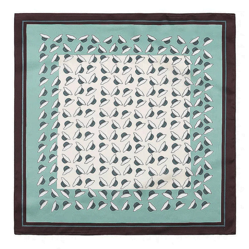 وشاح مربع نسائي من حرير التوت الخالص 100% مطبوع عليه رباط رأس ووشاح فاخر لزينة الشعر النسائية وأوشحة باندانا نسائية 53 سم