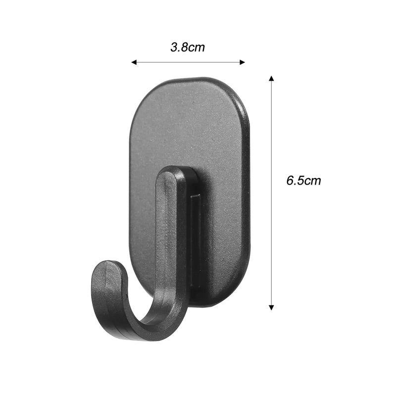 خطاف مغناطيسي متعدد الوظائف بدون ثقب خطافات مغناطيسية قوية مثبتة على الحائط لتخزين المفاتيح في المنزل والمطبخ والحمام