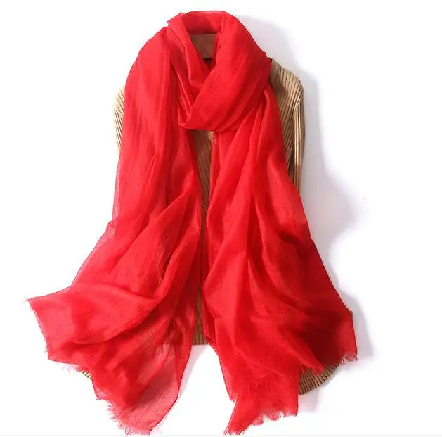 شال صيفي رقيق من Naizaiga 100 كشمير للسيدات، وشاح كبير الحجم فاخر من الباشمينا، JYFZ1