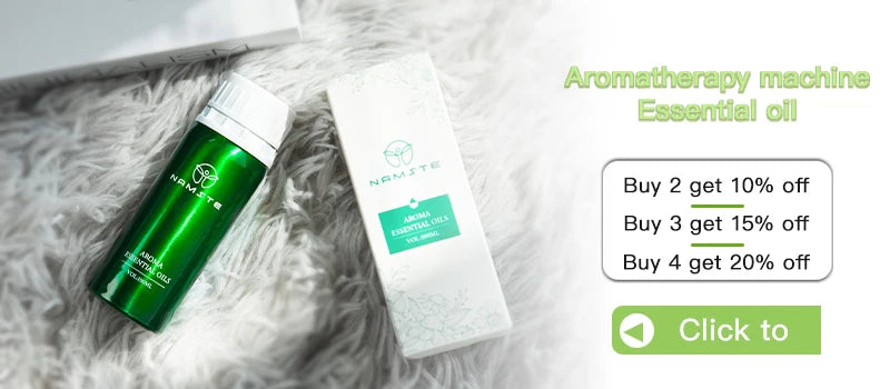 NAMSTE 1000m³ موزع كهربائي للزيوت العطرية، جهاز معطر جو أوتوماتيكي للمنزل، أبيض/أسود