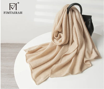 وشاح جديد من الكشمير الخالص ١٠٠٪، محبوك للنساء، مناسب للشتاء والخريف. أنيق وعصري! وشاح من الكشمير الخالص ١٠٠٪ للرجال والنساء.