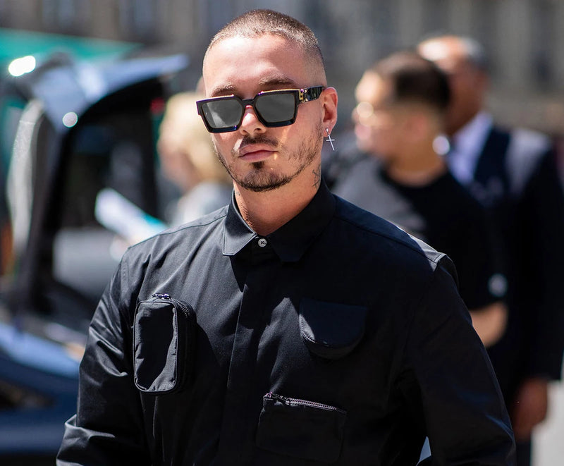 نظارات شمسية فاخرة من Ruiao Retro Black Millionaire Shades 2025 للرجال من تصميم العلامة التجارية الشهيرة نظارات شمسية مربعة للرجال والنساء