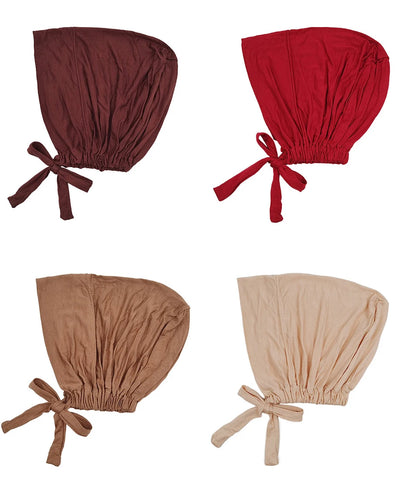 قبعة عمامة إسلامية جديدة ناعمة من المودال، قبعات حجاب داخلية، غطاء رأس إسلامي، قبعات هندية، غطاء رأس نسائي