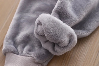 ملابس أطفال لفصل الخريف والشتاء، طقم بيجامات للأطفال من الصوف السميك، ملابس نوم للأطفال، طقم مكون من قطعتين، بدلات منزلية دافئة، ملابس أطفال