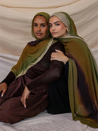 1Pcs Ramadan Hijab Leopard Print Women Bohemian Watercolor Soft Muslim Hijabs Floral Breathable Shawl Wrap Scarf Headscarf Warm