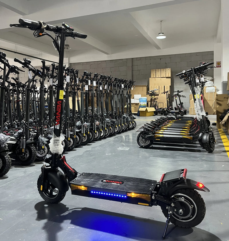 سكوتر كهربائي للبالغين على الطرق الوعرة بمحرك مزدوج 1V1، بطارية 48 فولت، مدى 60 كم، أقصى حمولة 150 كجم، توصيل من 3 إلى 7 أيام في الصين