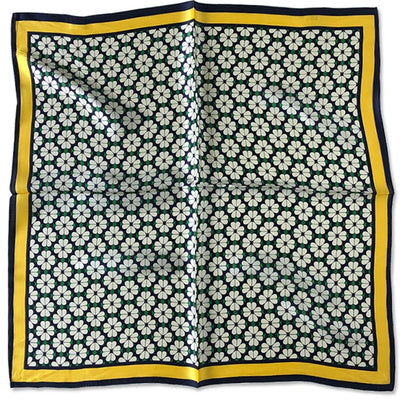 وشاح مربع نسائي من حرير التوت الخالص 100% مطبوع عليه رباط رأس ووشاح فاخر لزينة الشعر النسائية وأوشحة باندانا نسائية 53 سم