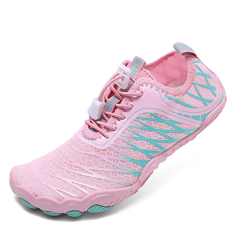 حذاء رياضي Oiaano واسع الأصابع للرجال حافي القدمين باللون الأسود للنساء حذاء رياضي للجنسين حذاء مائي للرجال مناسب للشاطئ بنعل ناعم وخفيف الوزن يسمح بمرور الهواء