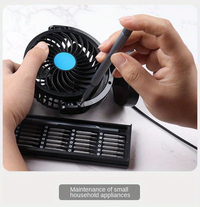 مجموعة مفكات براغي دقيقة 25 في 1، فيليبس توركس، رأس مسطح سداسي، رأس مفك براغي مغناطيسي لأجهزة iPhone وPC وساعة وكاميرا ونظارات