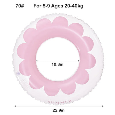 ROOXIN Baby Child حلقة مقعد سباحة قابلة للنفخ أنبوب حلقة سباحة للأطفال والكبار حلقة سباحة تعويم حمام السباحة معدات اللعب المائية