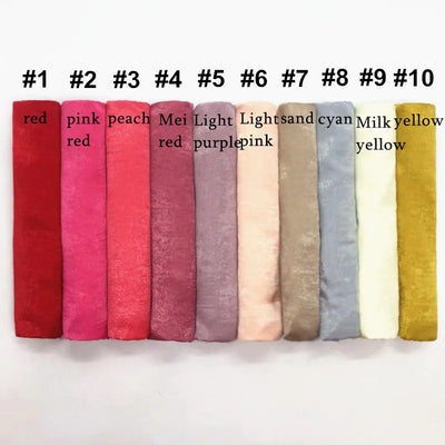 Women's Silk-like Satin Scarf Solid Color Thick Closed Toe Shawl Scarf Factory Direct Supply