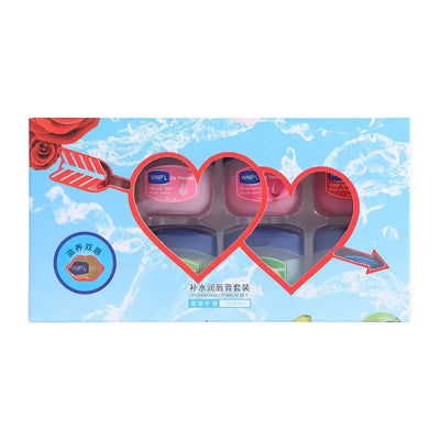 مجموعة مرطب الشفاه 4/6/8 قطع، قاعدة مرطبة ومبيضة، قاعدة نباتية طبيعية، مرطب للشفاه المتشققة، مرطب جيلي