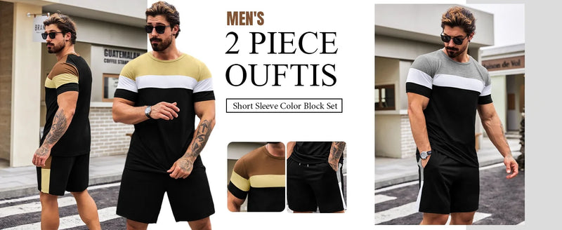 تي شيرت رجالي صيفي فضفاض بأكمام قصيرة مطبوع عليه دب مرح لعام 2024، بدلة زوجية يومية للخروج في الشارع، شورت صيفي مكون من قطعتين للرجال