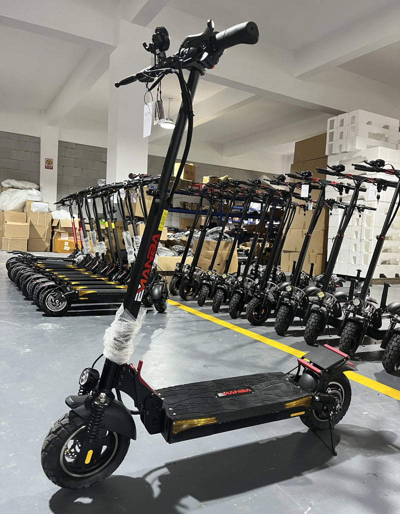 سكوتر كهربائي للبالغين على الطرق الوعرة بمحرك مزدوج 1V1، بطارية 48 فولت، مدى 60 كم، أقصى حمولة 150 كجم، توصيل من 3 إلى 7 أيام في الصين