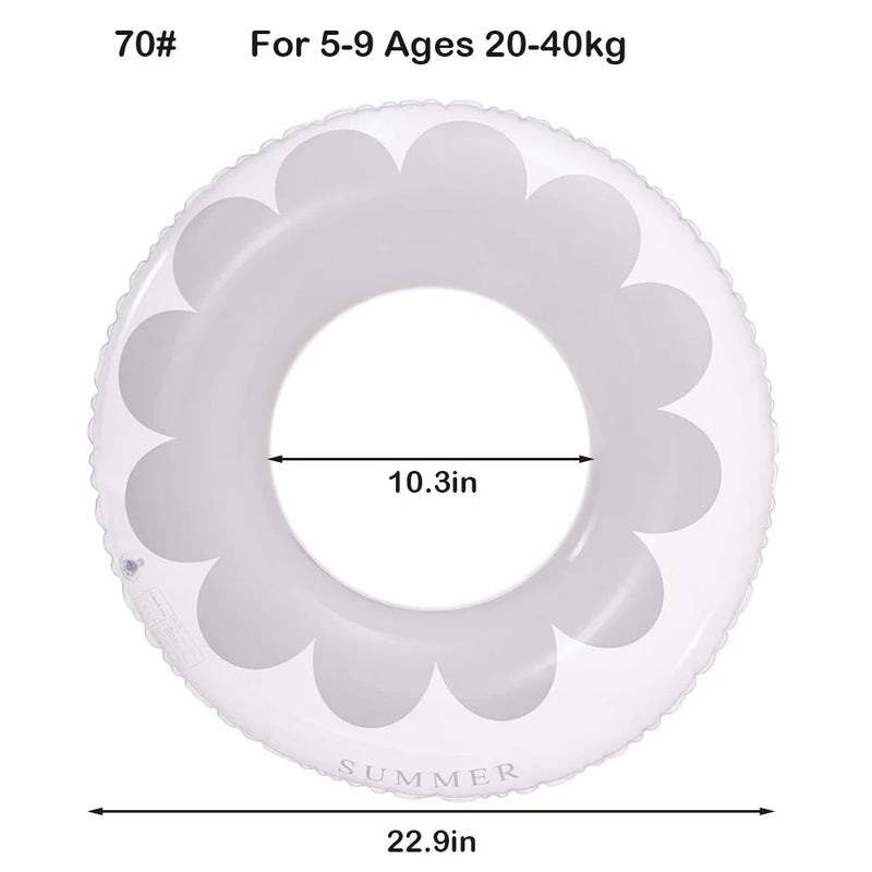 ROOXIN Baby Child حلقة مقعد سباحة قابلة للنفخ أنبوب حلقة سباحة للأطفال والكبار حلقة سباحة تعويم حمام السباحة معدات اللعب المائية
