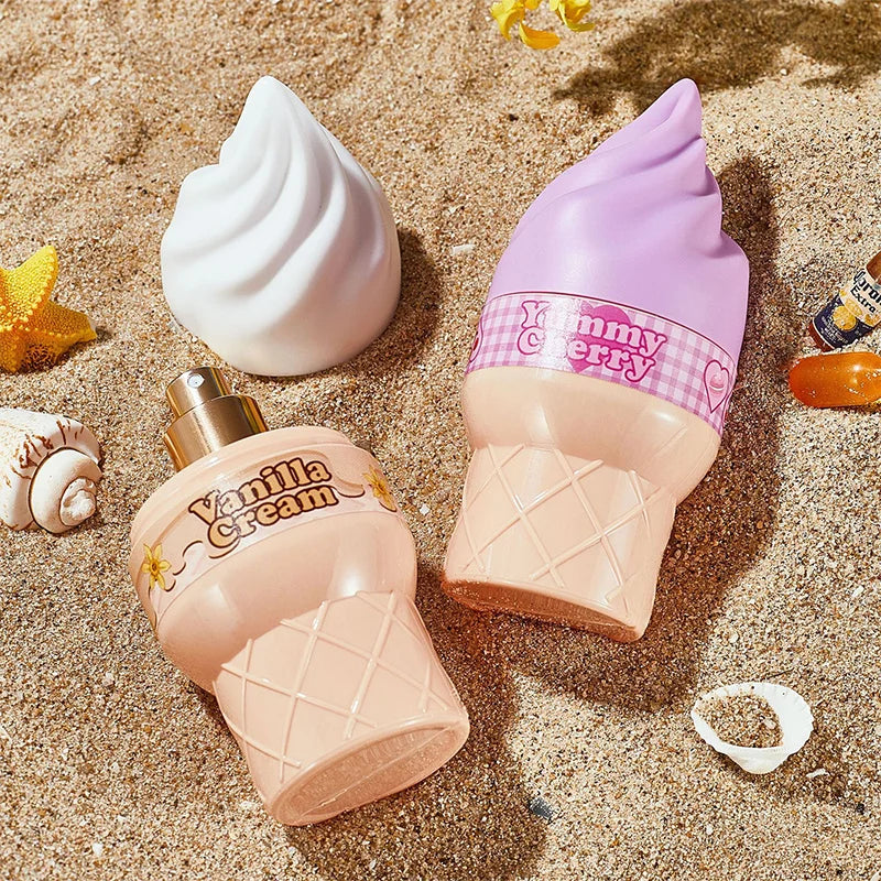 عطر نسائي آيس كريم سويت 60 مل، عطر زهري منعش يدوم طويلاً، أو دو تواليت، بخاخ برائحة التمر الساحر