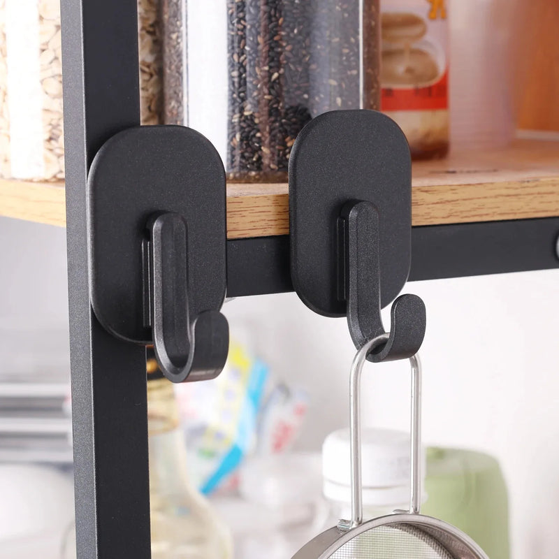 خطاف مغناطيسي متعدد الوظائف بدون ثقب خطافات مغناطيسية قوية مثبتة على الحائط لتخزين المفاتيح في المنزل والمطبخ والحمام