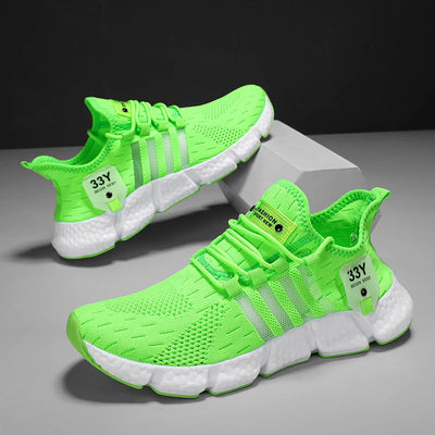 حذاء رجالي شبكي قابل للتنفس، حذاء مسطح عصري خفيف الوزن للمشي، مقاس كبير، حذاء تنس رجالي، حذاء جري ولياقة بدنية خارجي 2024