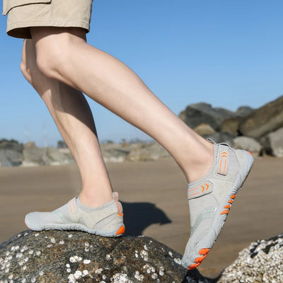 أحذية غوص خارجية مع نقاط مضادة للقطع ومضادة للانزلاق، أحذية شاطئ سريعة الجفاف، أحذية مائية لركوب الأمواج والغطس