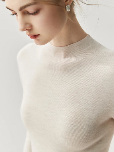 سترة نسائية من CHICUU مصنوعة من الصوف بنسبة 100% وقابلة للغسل في الغسالة، بلوفر برقبة دائرية، مصنوعة من 18 خيطًا من الكشمير الصوفي، مناسبة لفصل الخريف والشتاء