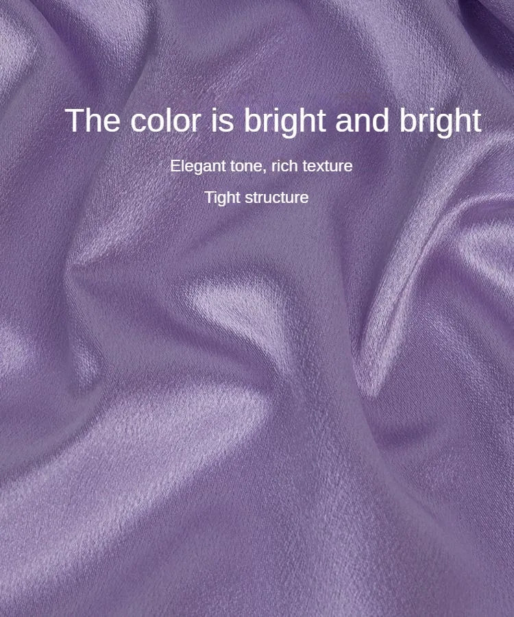 قماش ساتان كريستالي لامع سميك وثقيل بالمتر للملابس والفساتين وديكورات هانفو وقماش الخياطة اليدوي بلون أزرق سادة ومضاد للتجاعيد