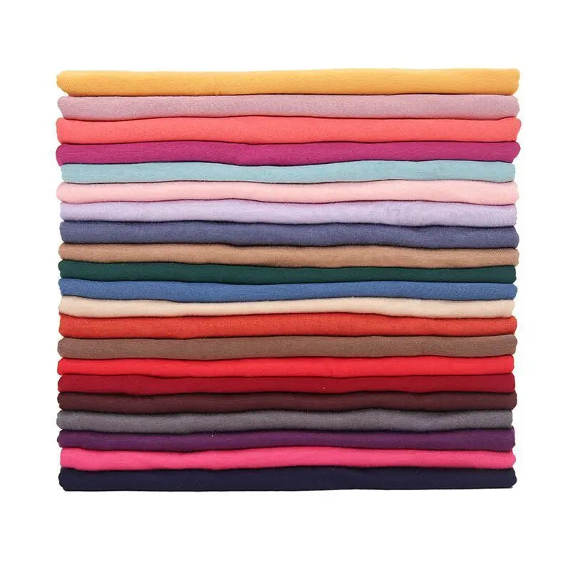 وشاح حجاب من القطن المودال جيرسي، شال إسلامي طويل، سادة وناعم، ربطة عمامة، أغطية رأس للنساء، عصابة رأس أفريقية 170×60 سم