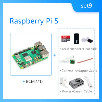 لوحة Raspberry Pi 5 Cortex-A76 Linux 4GB 8GB Arm Board Python Programlama PCIe Gigabit Ethernet USB3.0