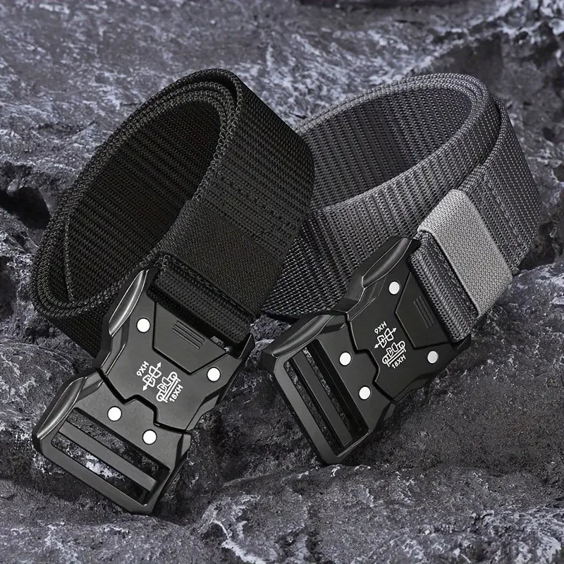 حزام خصر تكتيكي - مشبك أوتوماتيكي متين، مثالي للمغامرات الخارجية، إكسسوارات للجنسين للرجال والنساء
