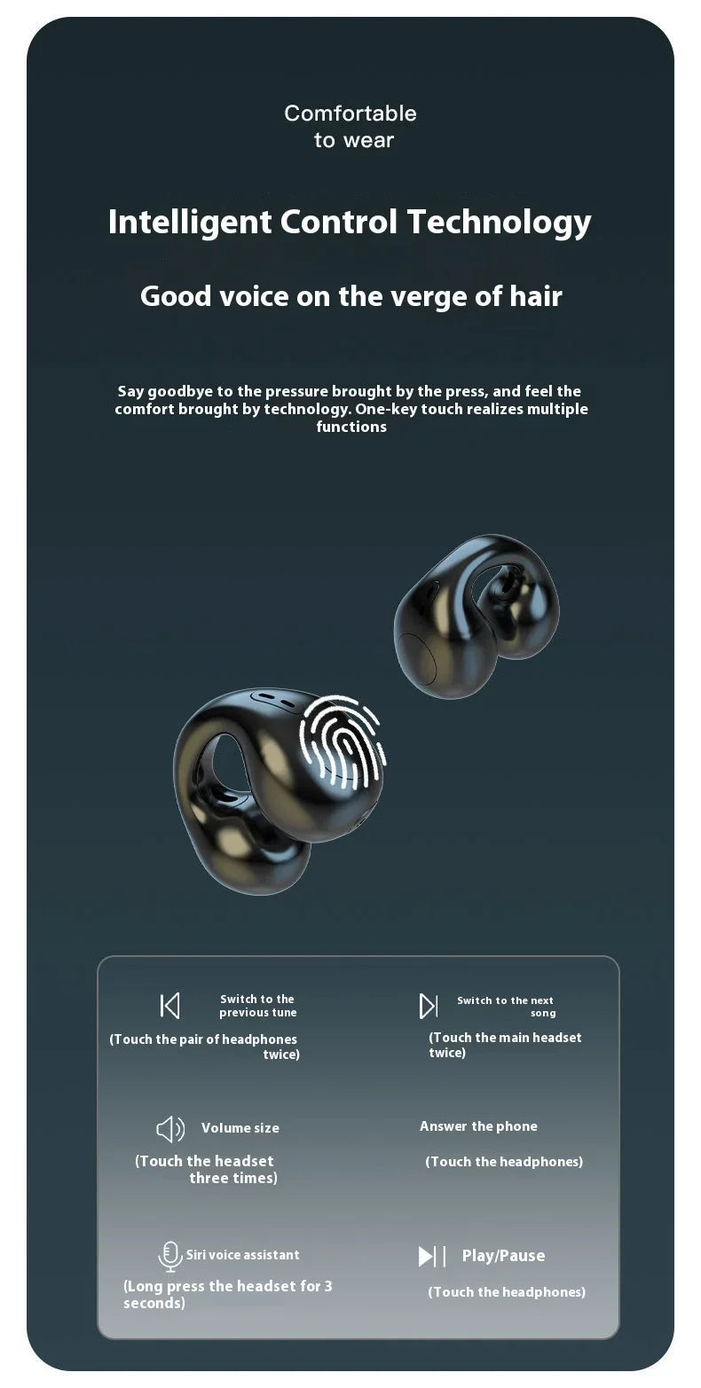 سماعات لينوفو الأصلية T75 اللاسلكية بتقنية التوصيل العظمي وتقنية بلوتوث 5.3، سماعات رياضية عالية الجودة، مقاومة للماء، سماعة رأس TWS