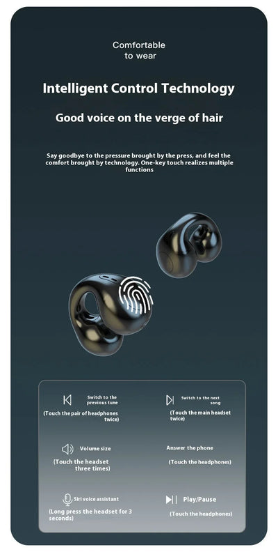 سماعات لينوفو الأصلية T75 اللاسلكية بتقنية التوصيل العظمي وتقنية بلوتوث 5.3، سماعات رياضية عالية الجودة، مقاومة للماء، سماعة رأس TWS