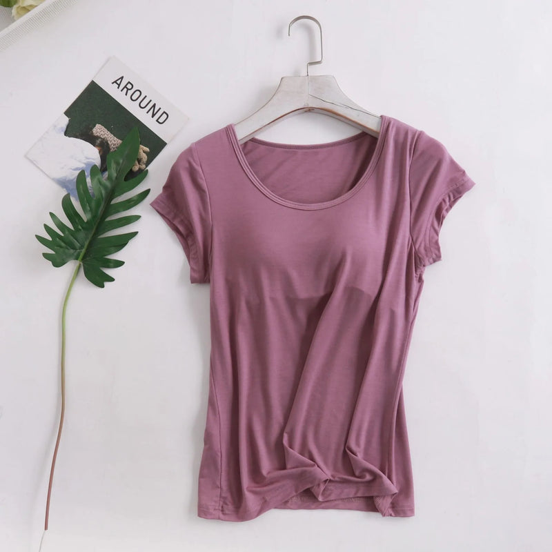 بيجامات صيفية نسائية كاجوال من قطعة واحدة مقاس M-4XL بأكمام قصيرة وقميص نوم ووسادة صدر وقميص نوم للاسترخاء وارتداء خارجي