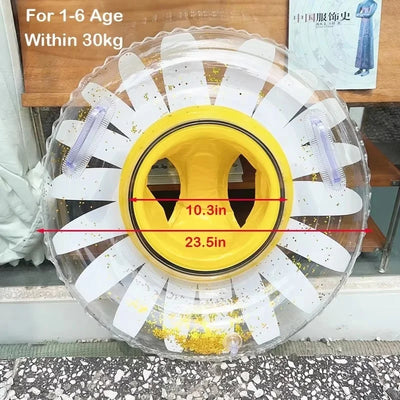 ROOXIN Baby Child حلقة مقعد سباحة قابلة للنفخ أنبوب حلقة سباحة للأطفال والكبار حلقة سباحة تعويم حمام السباحة معدات اللعب المائية