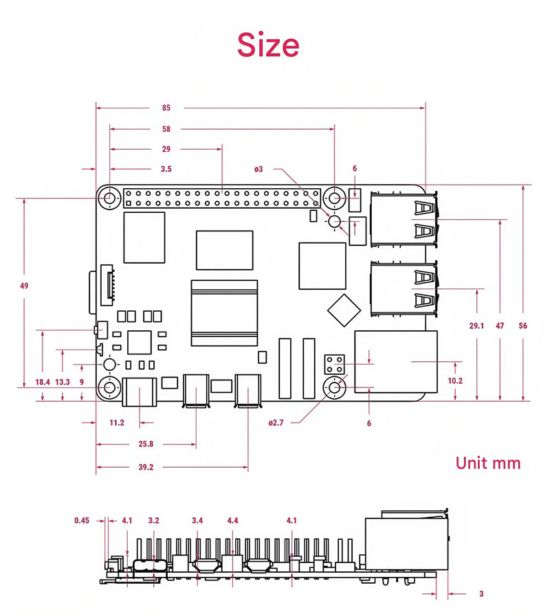 Raspberry Pi 5 2GB/4GB/8GB/16GB Raspberry Pi5 Raspberry Pi4B
