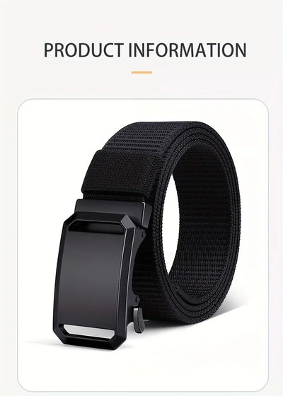 حزام جديد بإبزيم أوتوماتيكي، قماش تكتيكي للعمل، حزام تدريب عسكري خارجي غير رسمي للرجال