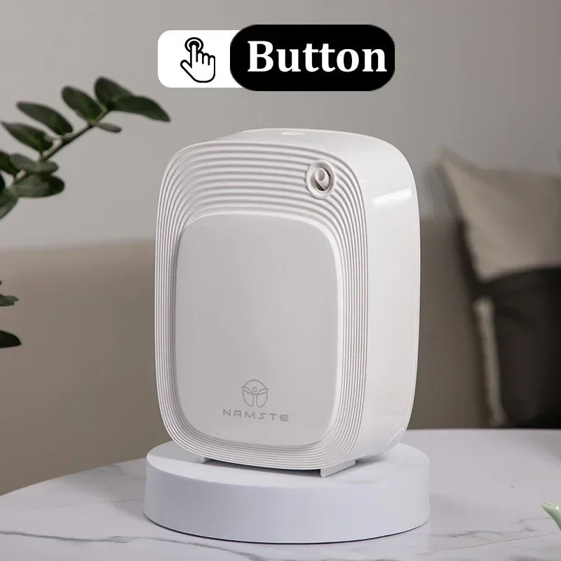 NAMSTE 1000m³ موزع كهربائي للزيوت العطرية، جهاز معطر جو أوتوماتيكي للمنزل، أبيض/أسود