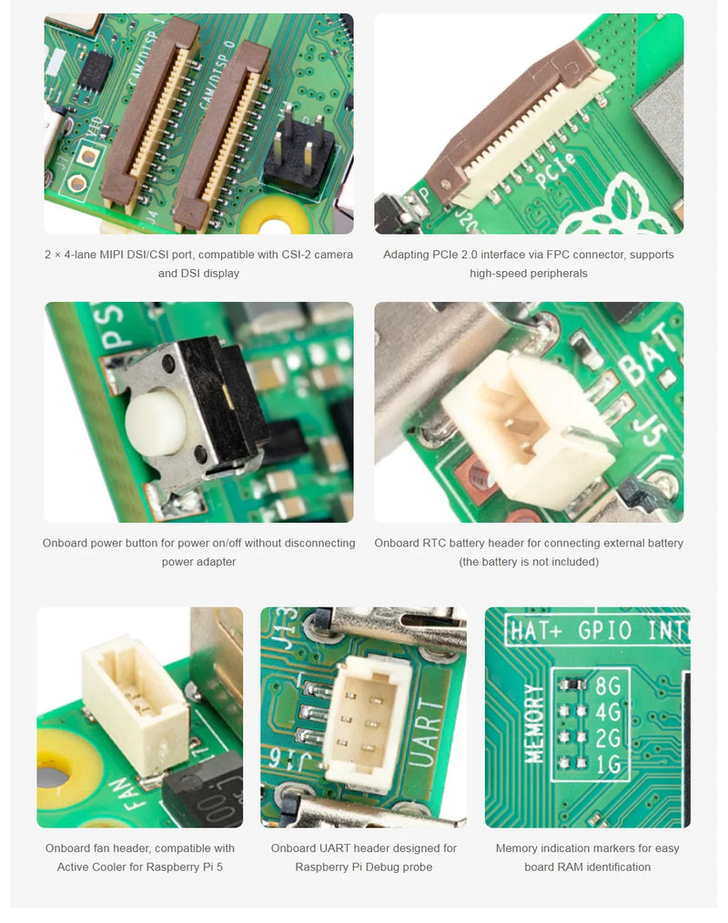لوحة تطوير Raspberry Pi 5 بسعة 4 جيجابايت/8 جيجابايت ومجموعة برامج LINUX وبرمجة الذكاء الاصطناعي للكمبيوتر واللوحة الأم Raspberry Pi 5 بسعة 4 جيجابايت/8 جيجابايت