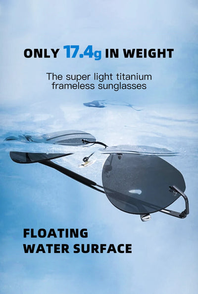 نظارات شمسية جديدة من كابوني للرجال، مستقطبة، عدسات فوتوكرومية سوداء، خفيفة الوزن للغاية، بدون إطار، نظارات قيادة BS22003