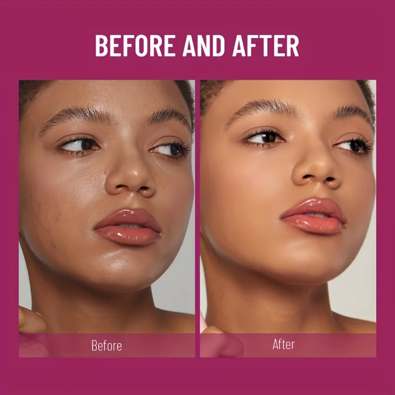 كونسيلر جديد برأس إسفنجي للهالات السوداء والنمش وحب الشباب والتصبغات والبقع، كريم أساس سائل مرطب يدوم طويلاً