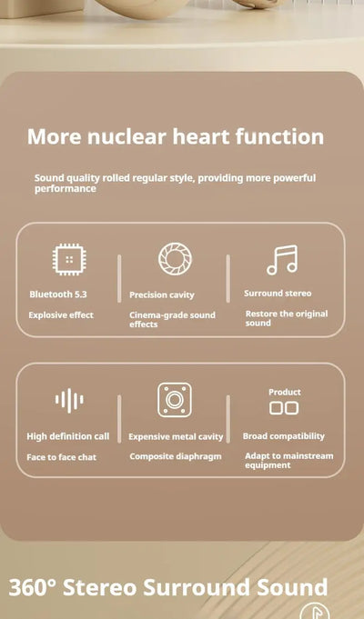 #سماعات رأس لاسلكية بتقنية البلوتوث 5.3 فوق الأذن، سماعات رأس ستيريو عالية الدقة، سماعة رأس رياضية حقيقية للألعاب، مشغل موسيقى TF/AUX مع ميكروفون عالي الدقة، هدايا