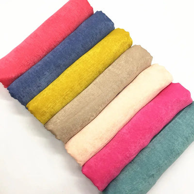 Women's Silk-like Satin Scarf Solid Color Thick Closed Toe Shawl Scarf Factory Direct Supply