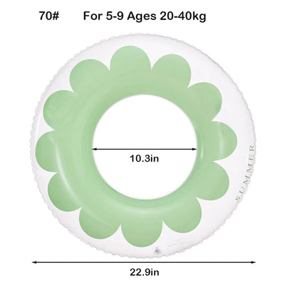 ROOXIN Baby Child حلقة مقعد سباحة قابلة للنفخ أنبوب حلقة سباحة للأطفال والكبار حلقة سباحة تعويم حمام السباحة معدات اللعب المائية