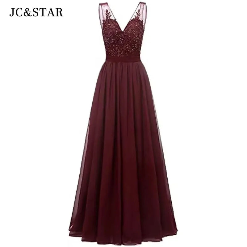 فساتين وصيفات العروس من الشيفون باللون الفيروزي بفتحة على شكل حرف V، طويلة من الدانتيل، مطرزة بالخرز، فساتين سهرة رسمية، توصيل مجاني، ضيف، حفل زفاف