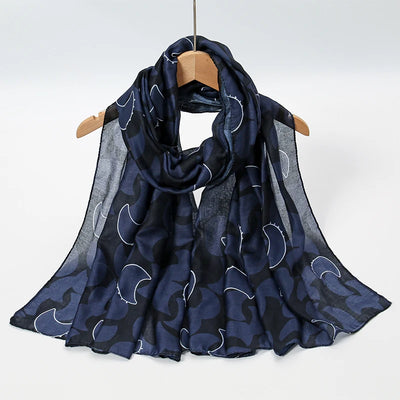 1Pcs Ramadan Hijab Leopard Print Women Bohemian Watercolor Soft Muslim Hijabs Floral Breathable Shawl Wrap Scarf Headscarf Warm