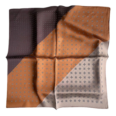 وشاح مربع نسائي من حرير التوت الخالص 100% مطبوع عليه رباط رأس ووشاح فاخر لزينة الشعر النسائية وأوشحة باندانا نسائية 53 سم