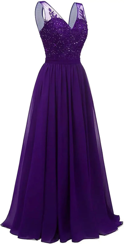 فساتين وصيفات العروس من الشيفون باللون الفيروزي بفتحة على شكل حرف V، طويلة من الدانتيل، مطرزة بالخرز، فساتين سهرة رسمية، توصيل مجاني، ضيف، حفل زفاف